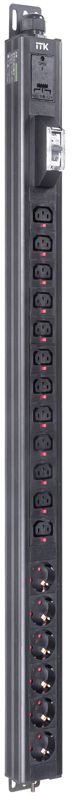 Блок распределения питания BASE PDU PV1112 23U 1ф 32А 6SCHUKO 12C13 3м IEC60309 ITK BS-PV-43-12C13-06D-12