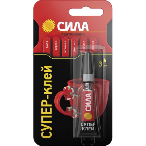 Супер-клей сверхпрочный 3г SBL1-3 BL-1 (блист.) СИЛА C0039198