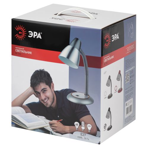 Светильник N-115-E27-40W-BK настол. черн. ЭРА C0044884