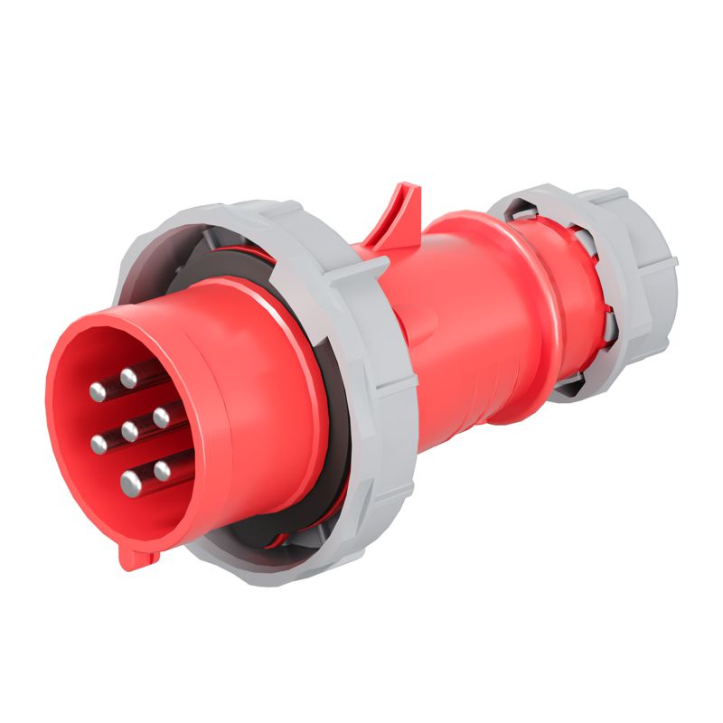 Вилка кабельная CP 16А 7п 6P+E 400В IP67 DKC CP676-016-40