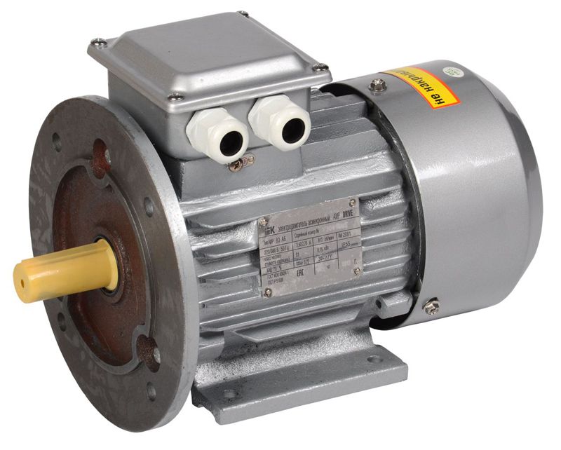Электродвигатель АИР DRIVE 3ф 80B8 220/380В 0.55кВт 750об/мин 2081 IEK DRV080-B8-000-5-0720