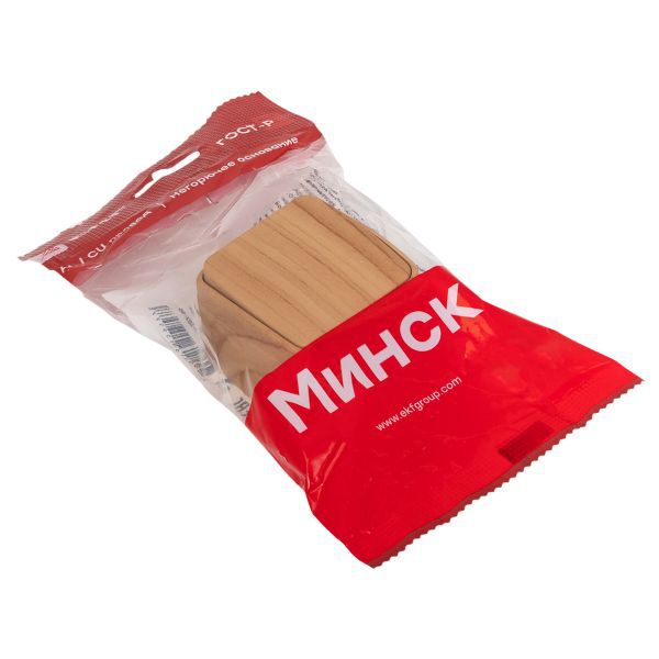 Выключатель 1-кл. 2п ОП Минск 10А IP20 светл. дерево EKF EGV10-021-30