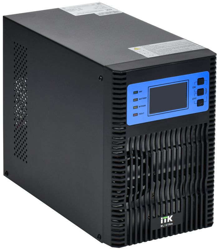 Источник бесперебойного питания ELECTRA OT 1кВ.А/1кВт LCD 24В DC с АКБ 2х9А.ч ITK EOT-0001KVA-1-002