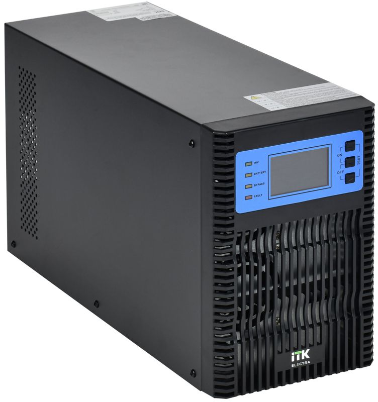 Источник бесперебойного питания ELECTRA OT 2кВ.А/2кВт LCD 72В DC без АКБ с регулир. ЗУ ITK EOT-0002KVA-1-L