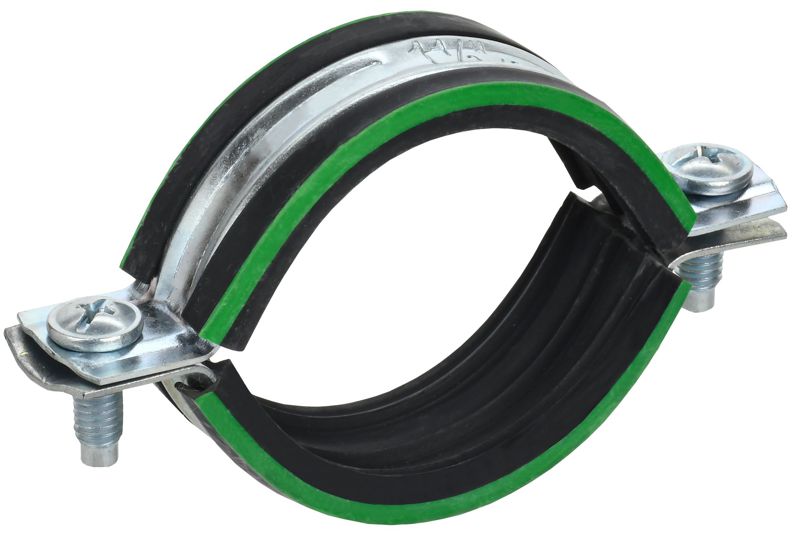 Скоба двухкомпонентная с резин. уплотн. d25-28мм метал. ELASTA IEK ET-MP40D-SK-025-02-130