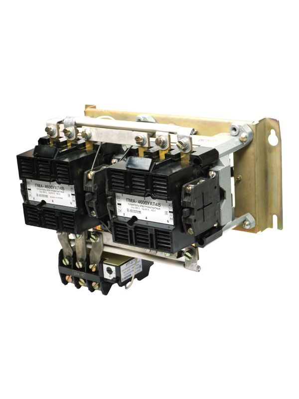 Пускатель реверсивный ПМА-4600 УХЛ4 В 63А кат. 380В 4НО+4НЗ IP00 с реле РТТ-221П 53.5-63.0А Электротехник ET002226