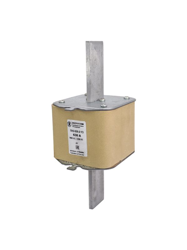 Вставка плавкая ПН2-630-Э У3 на 630А стальные ножи Электротехник ET004060