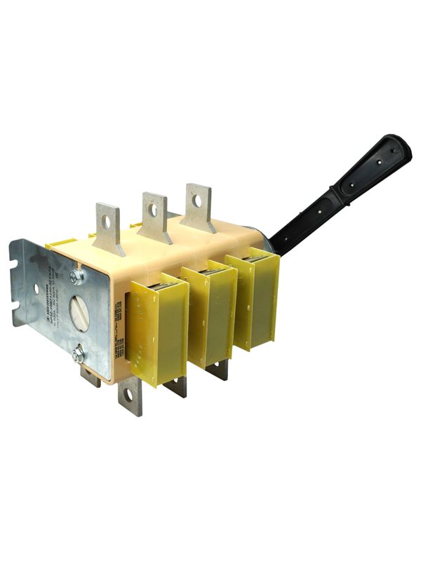 Выключатель-разъединитель ВР32-39 В 71250-32 УХЛ3 630А съемная боковая смещенная рукоятка 3п на два направления с дугогасительными камерами IP32 Электротехник ET006533