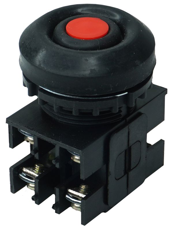 Выключатель кнопочный ВК30-10-22110-54 У2 2НО+2НЗ цилиндр 10А IP54 660В красн. Электротехник ET052783