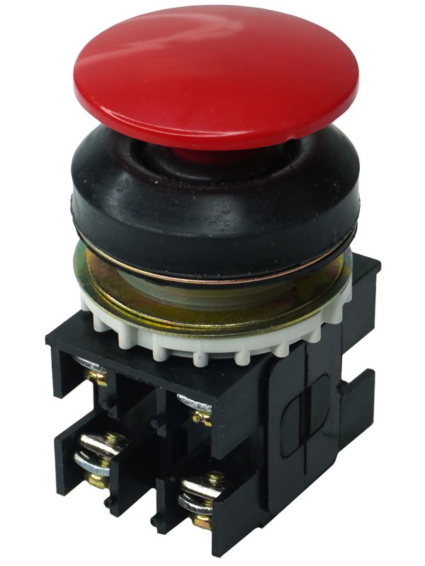 Выключатель кнопочный ВК30-10-22130-54 У2 2НО+2НЗ гриб без фиксации 10А IP54 660В красн. Электротехник ET055278