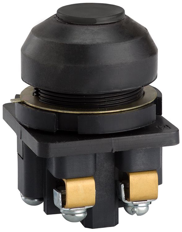 Выключатель кнопочный КЕ-081 У2 исп.3 2НЗ цилиндр 10А IP54 660В черн. Электротехник ET502378