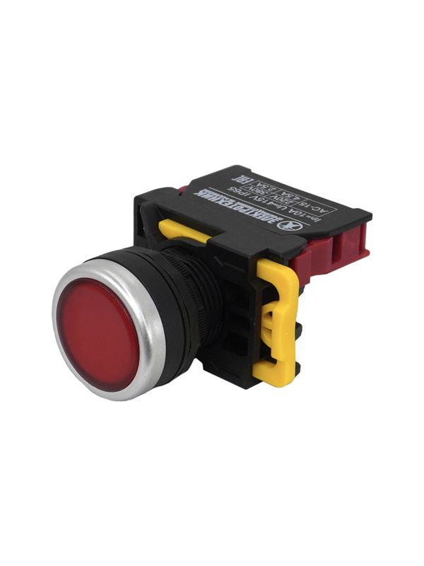 Выключатель кнопочный ВК22-EА42 1НЗ цилиндр d22мм IP65 красн. Электротехник ET521007