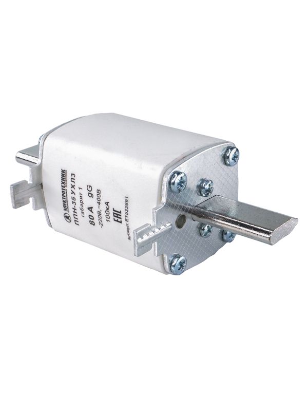 Вставка плавкая ППН-35 УХЛ3 80А габарит 1 IP00 Электротехник ET522691