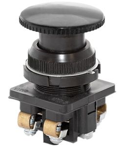 Выключатель кнопочный КЕ-191 У2 исп.4 1НО гриб без фиксации 10А IP54 660В черн. Электротехник ET529324