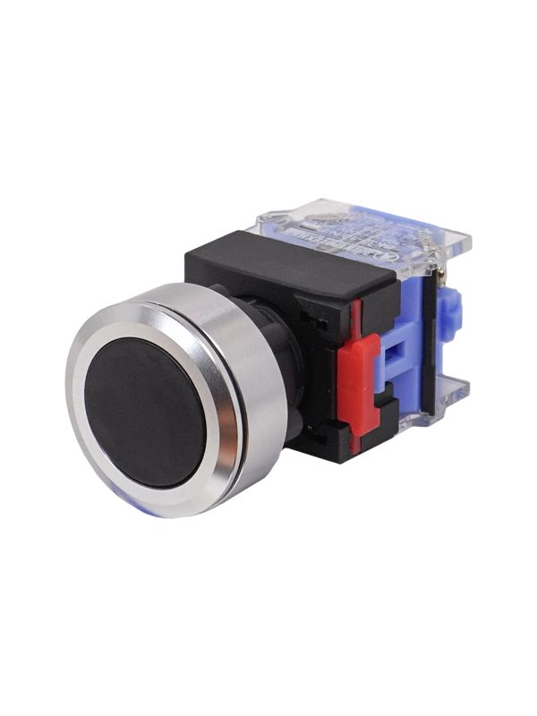 Выключатель кнопочный ВК30-10/N/P 1НО цилиндр d30мм IP65 черн. Электротехник ET859209