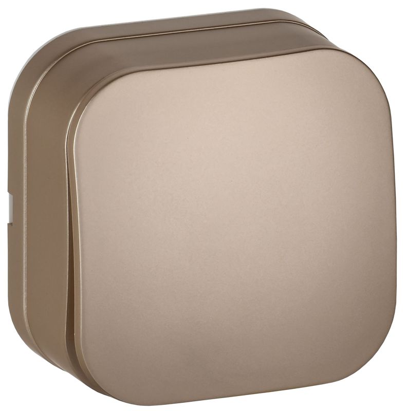 Выключатель 1-кл. ОП GLORY ВС20-1-0-ХШм 10А шампань матов. IEK EVH10-K37M-10