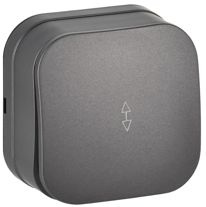 Выключатель проходной 1-кл. ОП GLORY ВСп10-1-0-ХСм 10А сталь матов. IEK EVH12-K46M-10