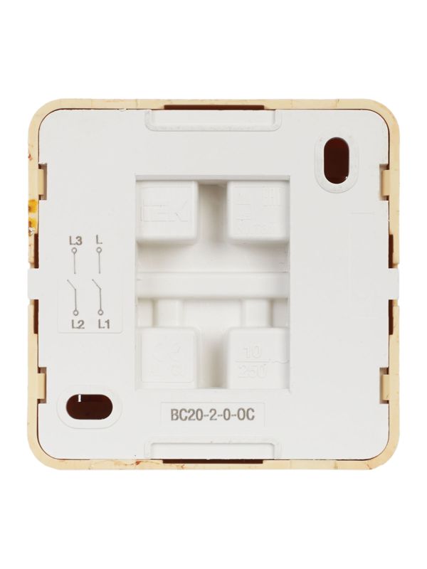 Выключатель 2-кл. ОП Октава 10А IP20 ВС20-2-0-ОС сосна GENERICA EVO20-K03-10-DC