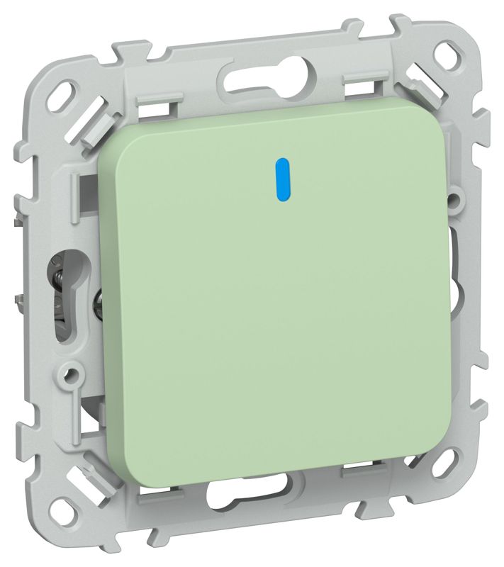 Выключатель 1-кл. СП FLITE ВС11-1-1-ФлФ 10А с индикацией механизм фисташк. IEK FI-V10-1-10-1-K93