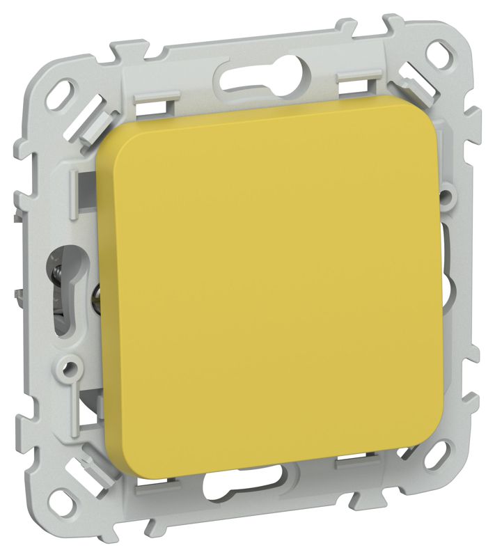 Выключатель кнопочный 1-кл. СП FLITE ВС11-2-0-ФлЖК 10А механизм желт. карри IEK FI-V14-0-10-1-K44