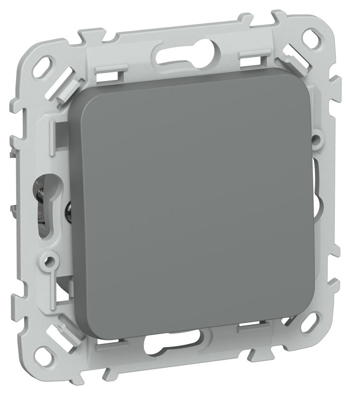 Выключатель кнопочный 1-кл. СП FLITE ВС11-2-0-ФлМА 10А механизм мокрый асфальт IEK FI-V14-0-10-1-K80