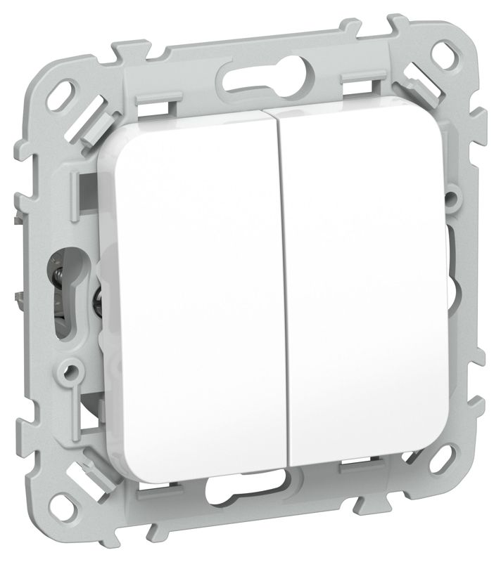 Выключатель жалюзи СП FLITE ВЖ52-2-0-ФлБ 10А механизм бел. IEK FI-V15-0-10-1-K01