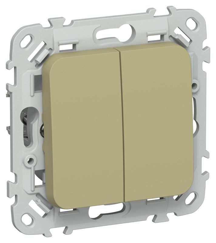 Выключатель жалюзи СП FLITE ВЖ42-2-0-ФлО 10А с блокировкой механизм олив. IEK FI-V15-0-10-K26