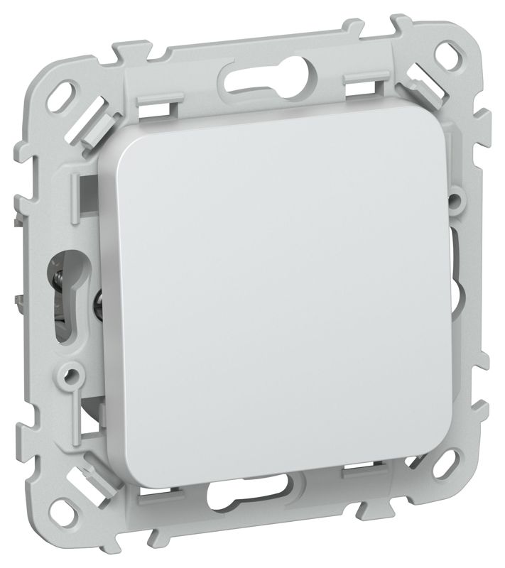 Выключатель кнопочный проходной 1-кл. СП FLITE ВС61-2-0-ФлЖ 10А механизм жемчуж. IEK FI-V18-0-10-1-K36