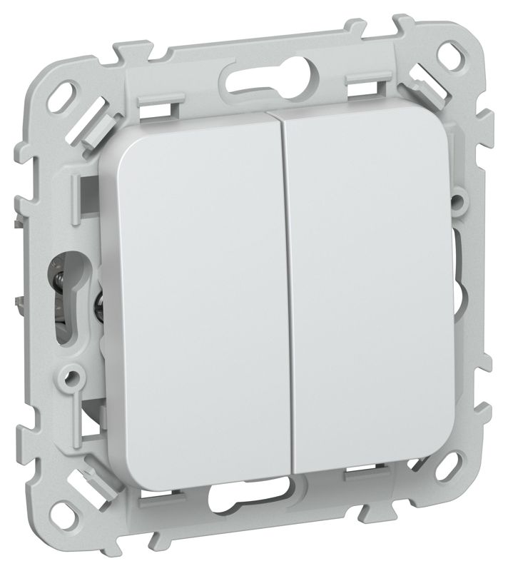 Выключатель 2-кл. СП FLITE ВС12-1-0-ФлЖ 10А механизм жемчуж. IEK FI-V20-0-10-1-K36