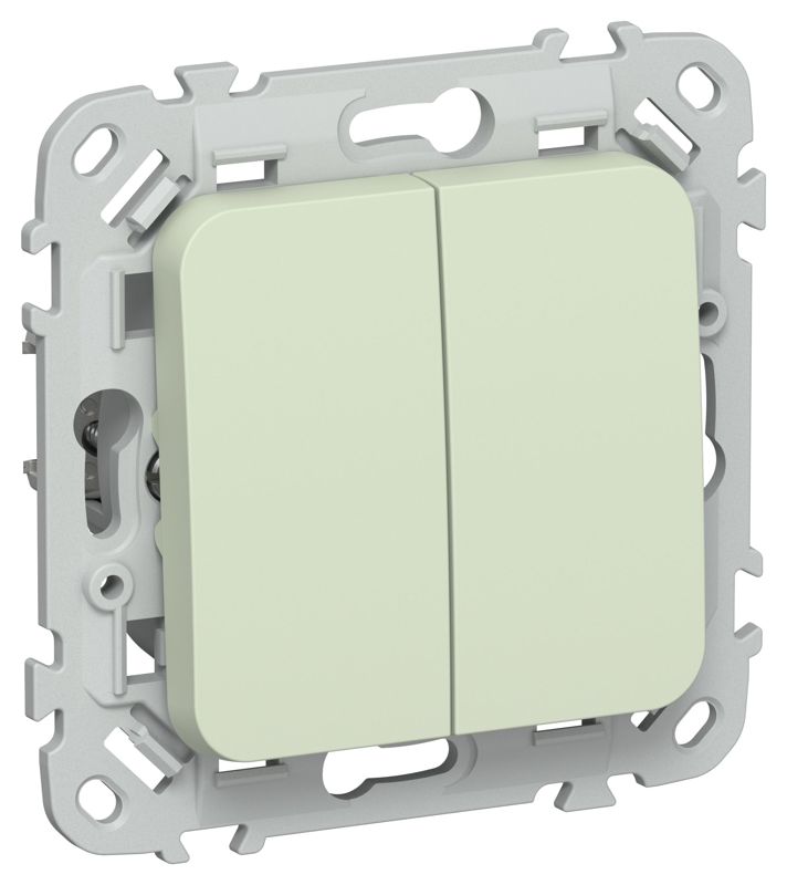 Выключатель кнопочный 2-кл. СП FLITE ВС12-2-0-ФлП 10А механизм панг IEK FI-V24-0-10-1-K92