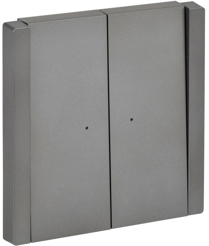 Выключатель проходной 2-кл. СП FORTE&PIANO 10А FP508 с индикацией сталь IEK FP-V22-1-10-1-K46