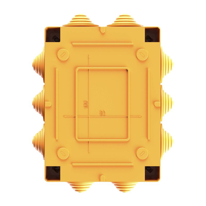 Коробка ответвительная FS 150х110х70мм IP55 4п 450В 32А 10кв.мм с кабельными вводами и клеммниками нерж. контакт пластик. DKC FSK21410