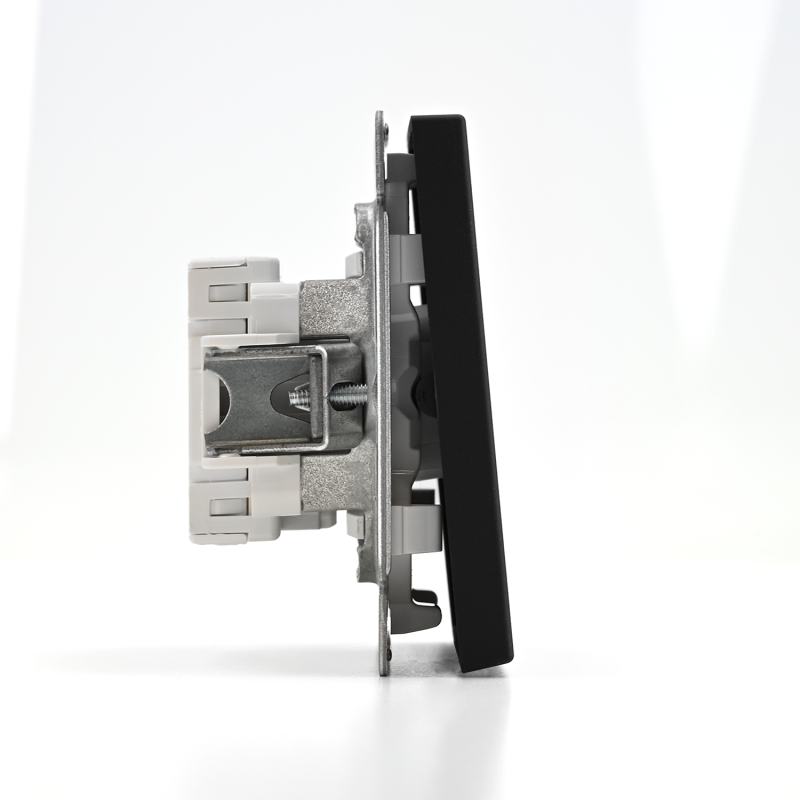 Выключатель кнопочный 1-кл. ArtGallery 10А механизм карбон SE GAL001015