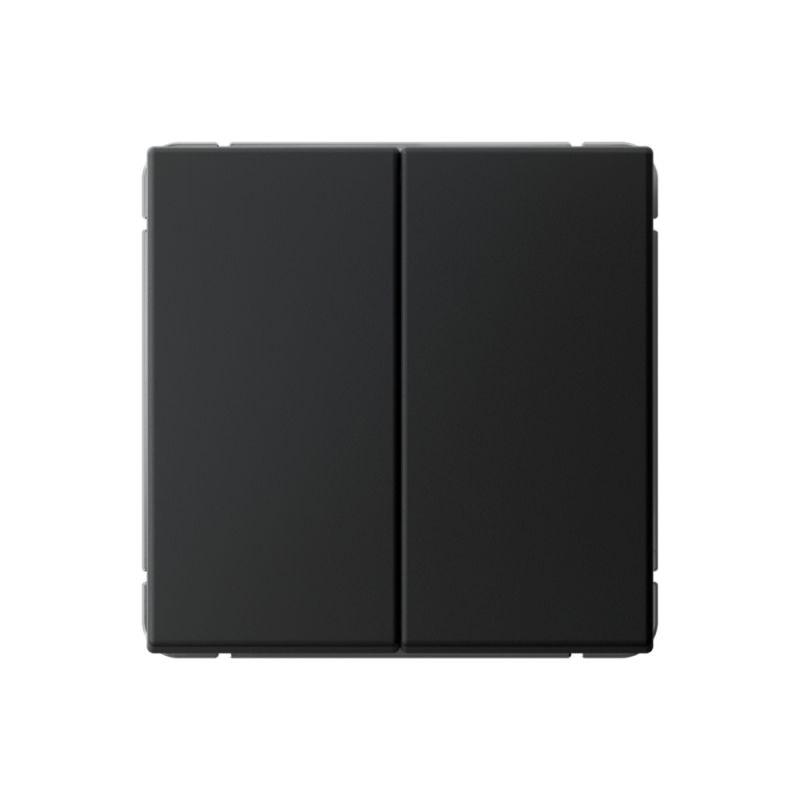 Выключатель кнопочный 2-кл. ArtGallery 10AX быстрозажим. клем. механизм карбон SE GAL001017S