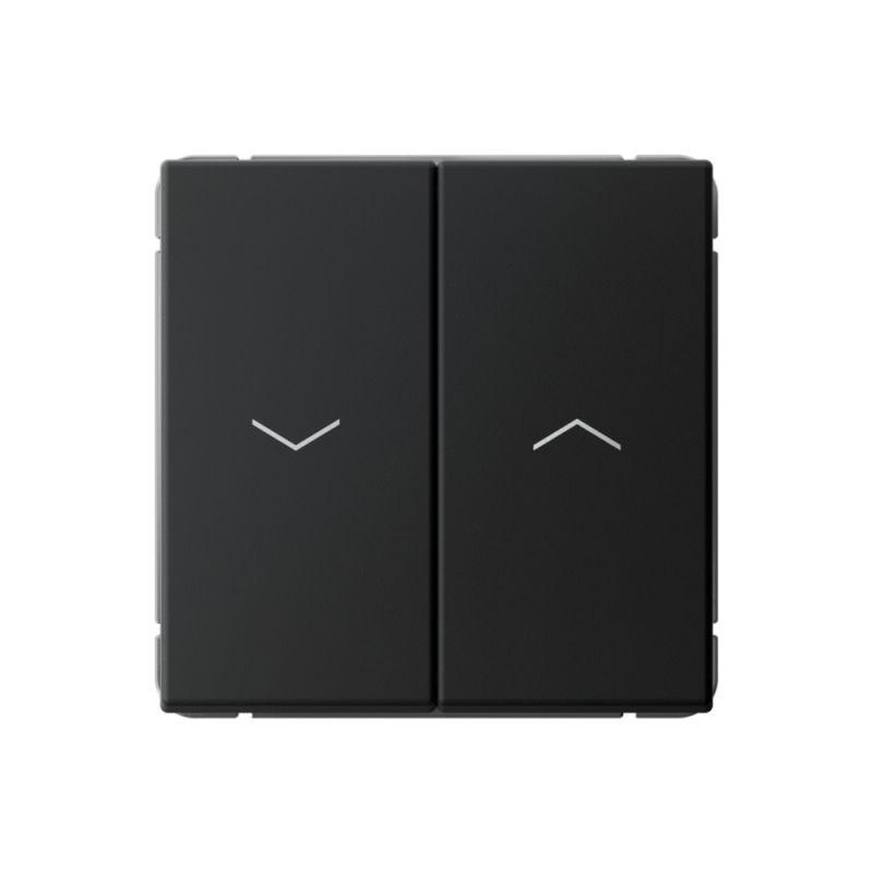 Выключатель для жалюзи 2-кл. ArtGallery 2х (сх. 4) 10А механизм карбон SE GAL001019