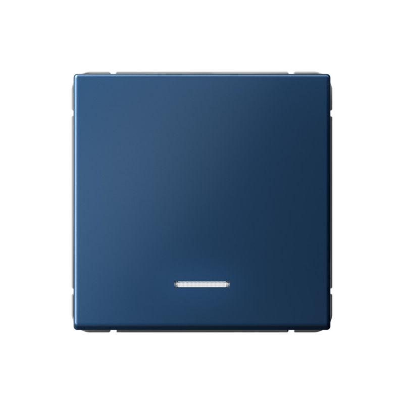 Выключатель 1-кл. ArtGallery 10AX с подсветкой быстрозажим. клем. механизм аквамарин SE GAL001113S