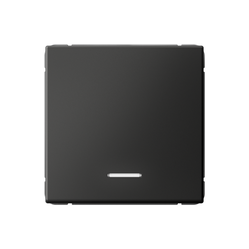 Выключатель кнопочный 1-кл. ArtGallery 10А с подсветкой механизм базальт SE GAL001416