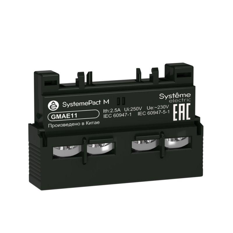 Блок контактов GM2 1НО+1НЗ дополнительный фронтальный SE GMAE11
