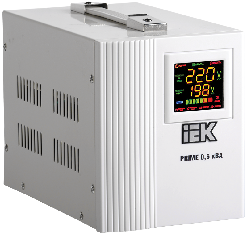 Стабилизатор напряжения Prime 0.5кВА переносной IEK IVS31-1-00500