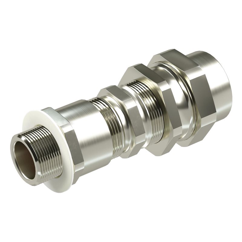 Ввод кабельный взрывозащ. серии КАС для бронир. кабеля М25х1.5 D11.8-18мм D15-25мм присоединительная резьба М32х1.5 IP66/68 никелир. латунь DKC KAC3M4MHK