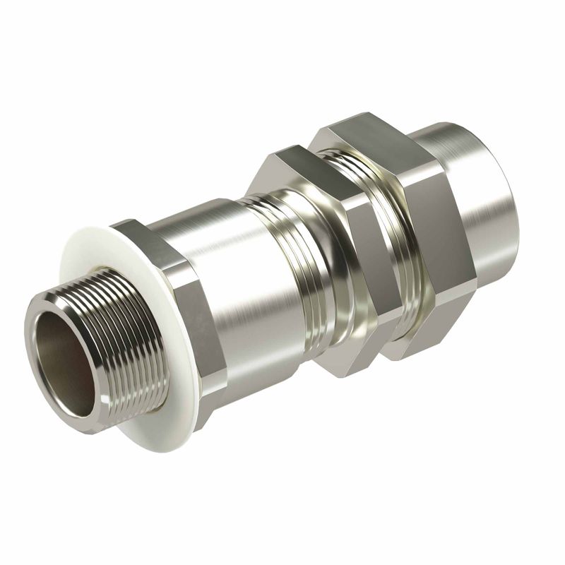 Ввод кабельный взрывозащ. универс. КАЕС для бронир. и небронир. кабеля М90х2 d70.8-79мм присоединит. резьба GAS 3дюйм IP66/68 никелир. латунь DKC KAEC91M9GHK