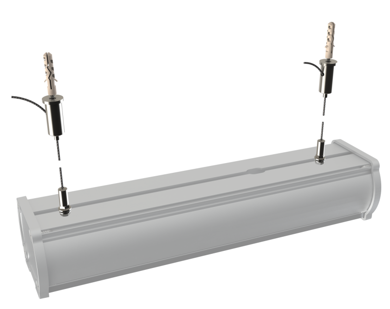 Комплект кронштейнов Piton тросовый подвес Diora KP-TP