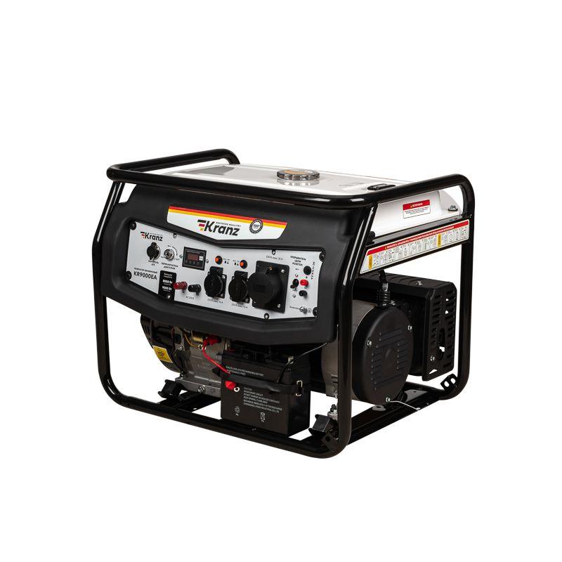 Генератор бензиновый KR8000EA 8кВт 25л коннектор автоматики электростартер Kranz KR-16-1139