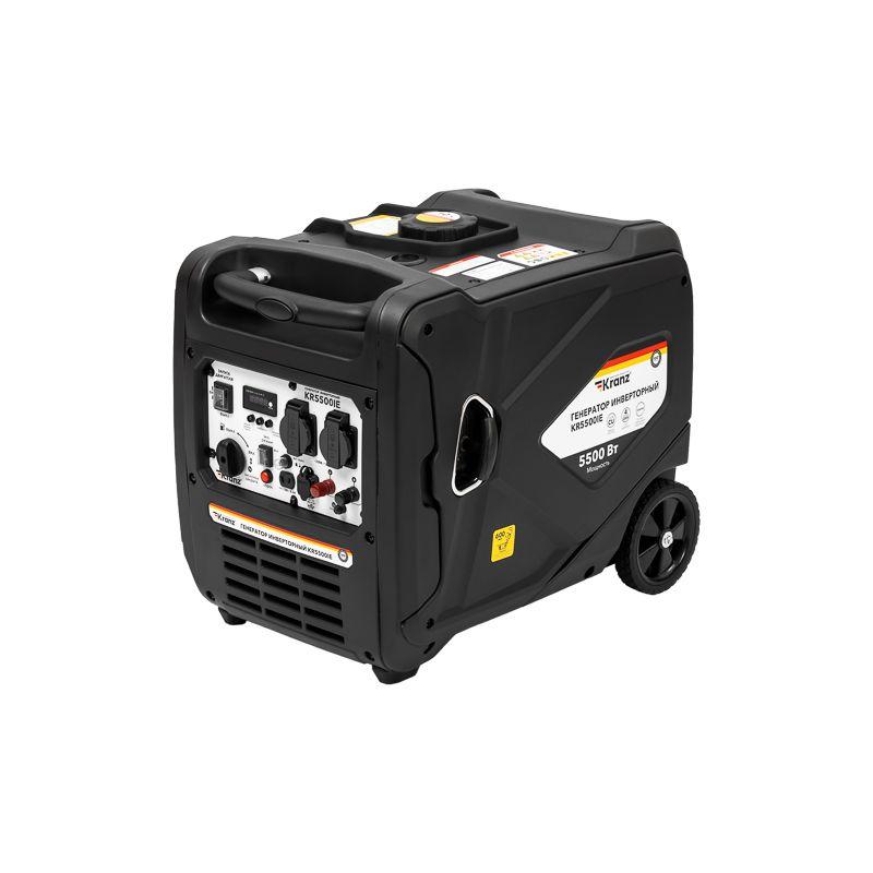 Генератор инверторный KR5500IE 5.5кВт 230В 10л закрытый корпус электростартер Kranz KR-16-1146