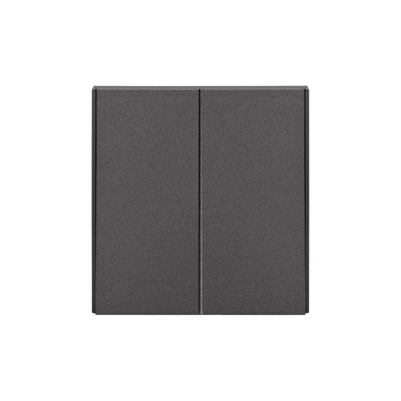 Выключатель 2-кл. СП STRONG MIELE 10А графит Kranz KR-78-0706-6