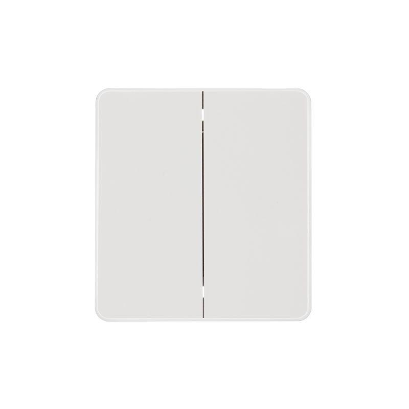 Выключатель для жалюзи 2-кл. СП ROUND MIELE 10А возвратный перламутр Kranz KR-78-0711-1