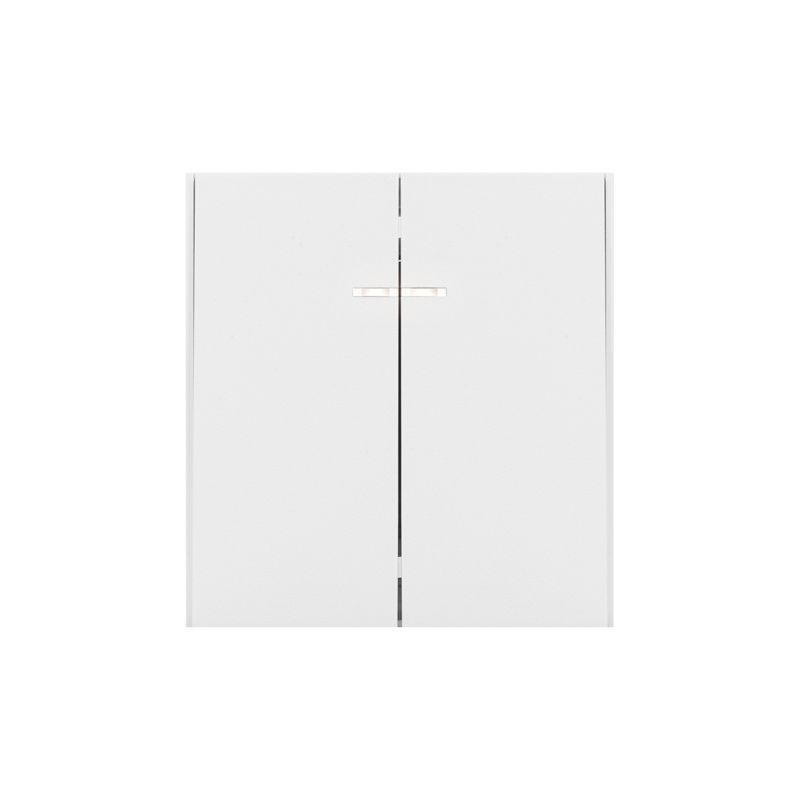 Выключатель 2-кл. СП STRONG MIELE 10А с подсветкой жемчуг Kranz KR-78-0714-4