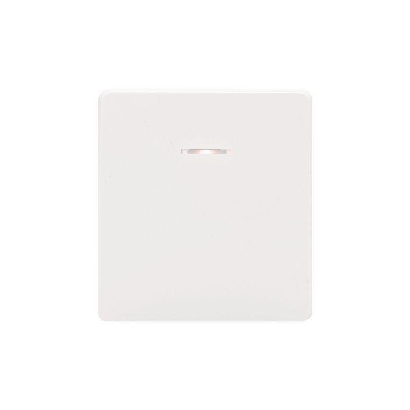 Выключатель проходной (переключатель) 1-кл. СП ROUND MIELE 10А с подсветкой перламутр Kranz KR-78-0716-1