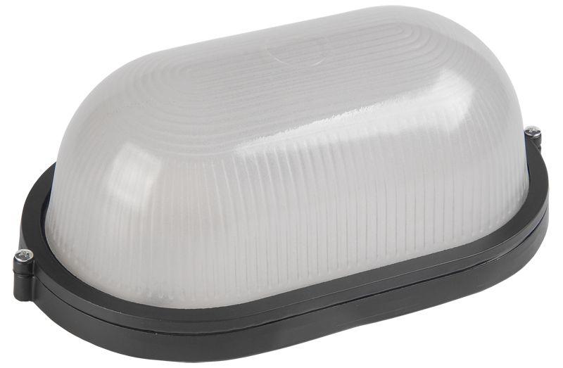 Светильник НПП 1201 100Вт E27 IP54 черн. овал IEK LNPP0-1201-1-100-K02