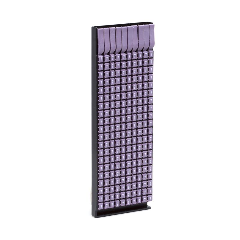 Маркер для кабеля сечением 1.5-2.5мм пустой фиолет. (уп.200шт) DKC MKF999VS2